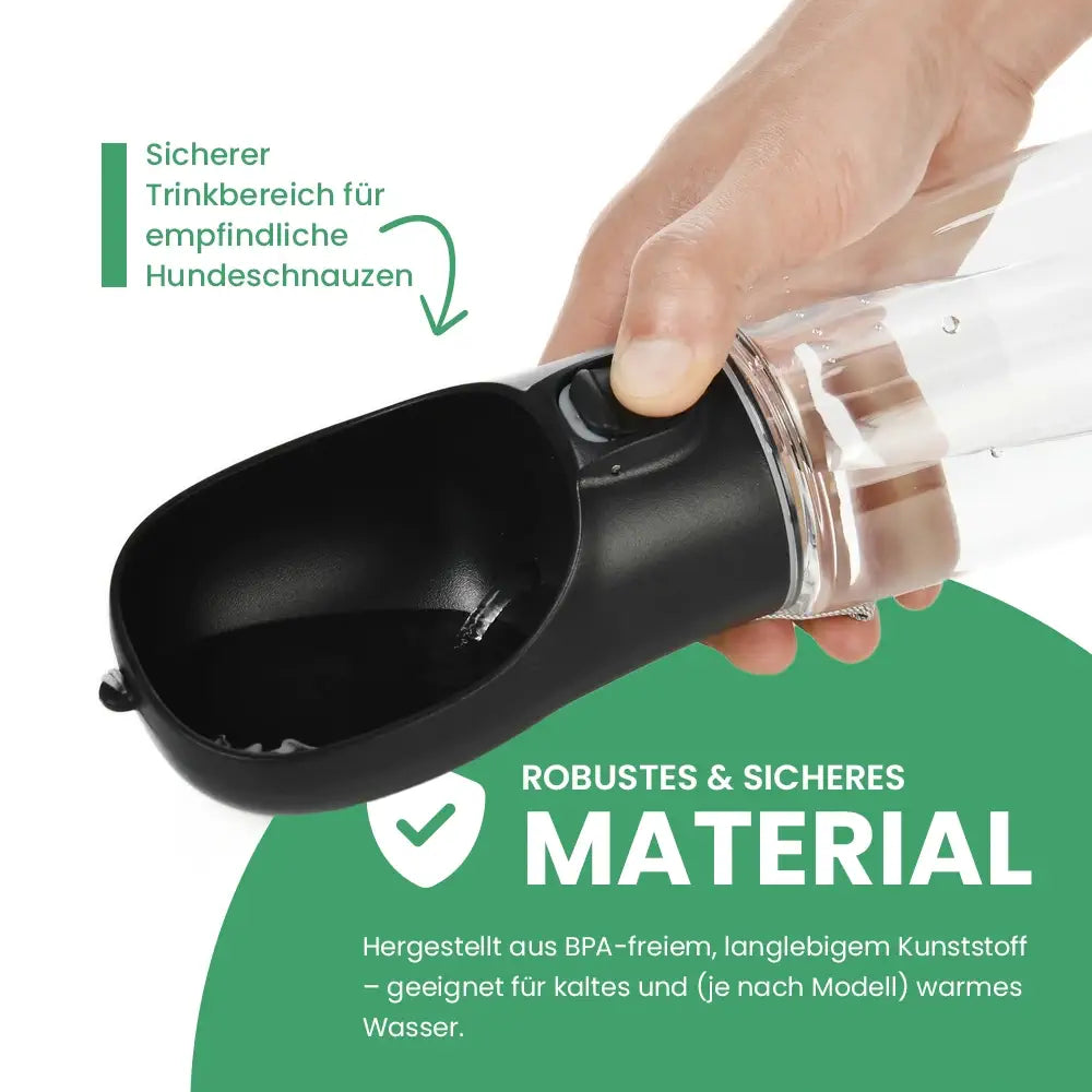 Stylische Hundetrinkflasche für unterwegs